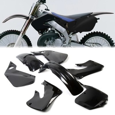 7PCS Black Restyle Bodywork Plastic Kit For Honda 1997-1999 CR125R CR250 CR250R