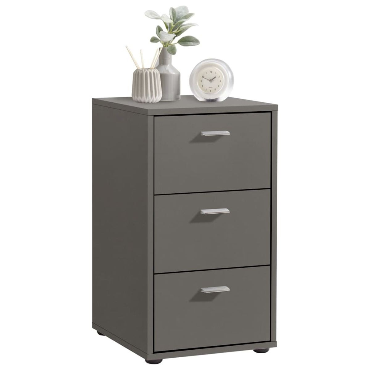 Table de Chevet Gania Gris Idéale pour une Chambre Ambiance Cosy