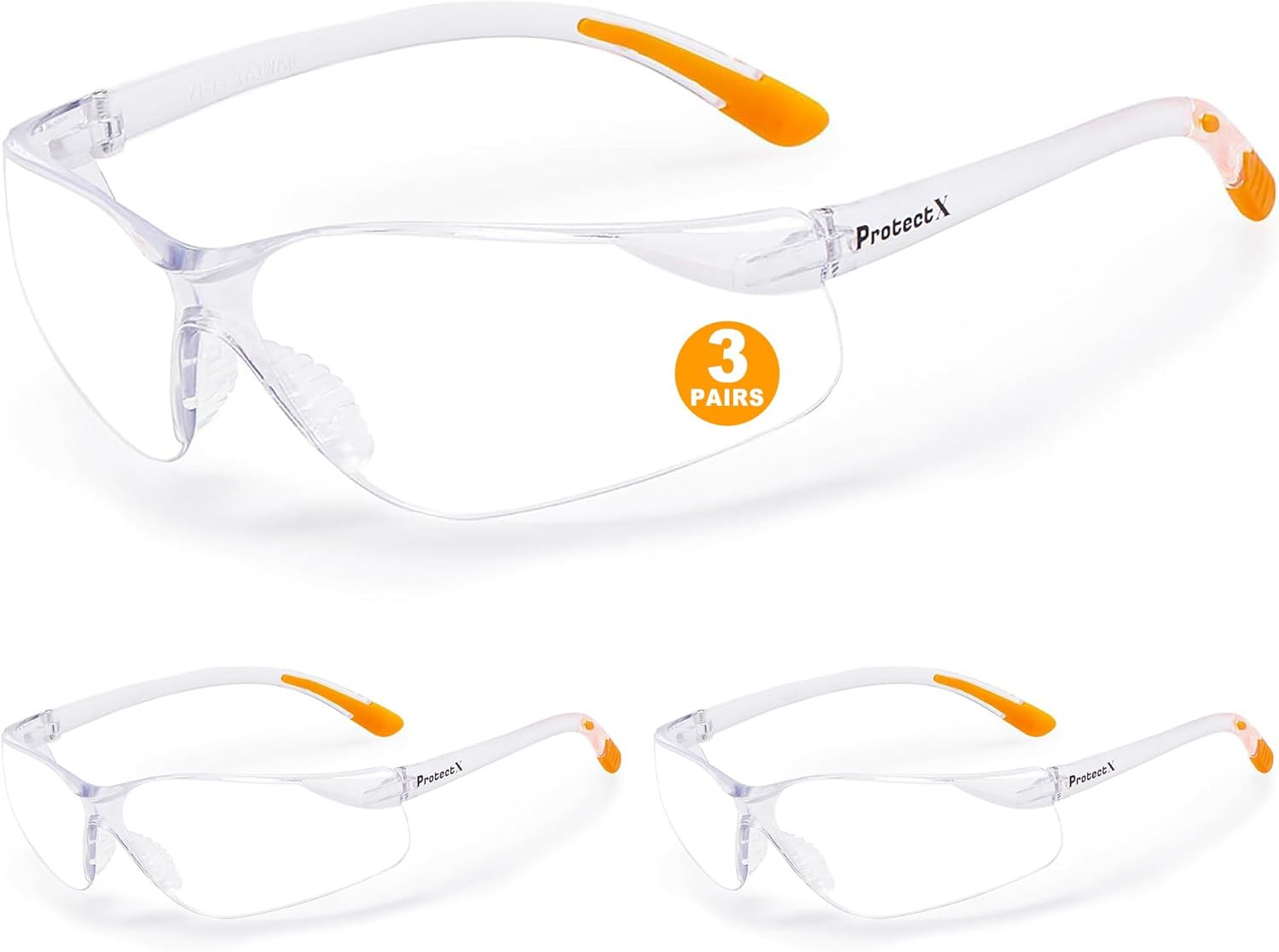 Gafas de Seguridad Unisex Lentes Resistentes a Rayaduras ANSI Z871 Sin Resbalan