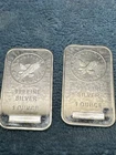1 oz Sunshine Mint .999 Fine Silver Bar  Mint Mark Sealed Lot Of 2