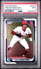 2024 BOWMAN CHROME PROSPECTS #BCP46 TRAVIS HONEYMAN PSA 9