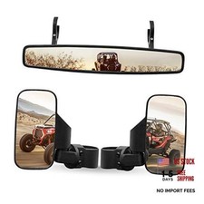 UTV Side Rear View Mirror And Center Mirror For 1.75" to 2" Roll Bar Cage