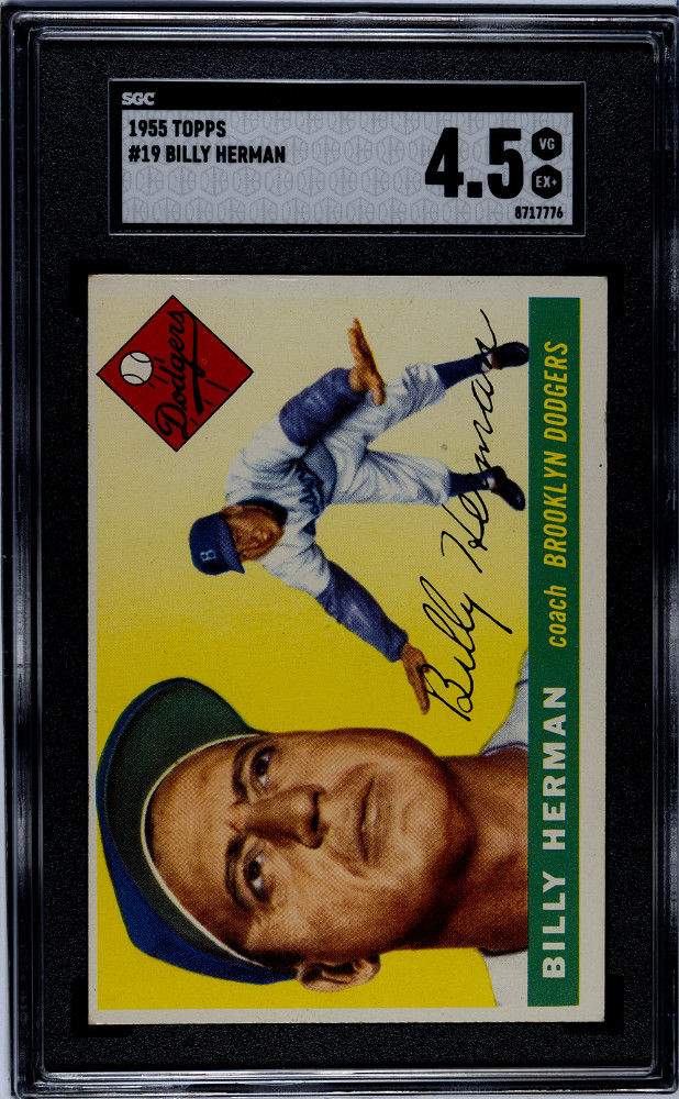 1955 Topps Billy Herman #19 SGC 4.5