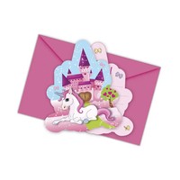 Einhorn Einladungskarten&UmschläGe, 6 StüCk