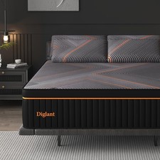 Queen Mattress, 14 Inch Plush Hybrid Mattress, Soft Memory Foam