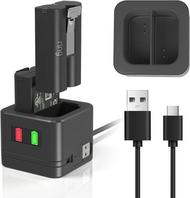 Charger Station for Ring Battery,Charger Dock for Replacement Battery Compatible