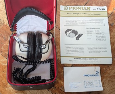 Vintage Pioneer SE-50 2-Wege-Kopfhörer mit Koffer und allen Papieren - Überprüft
