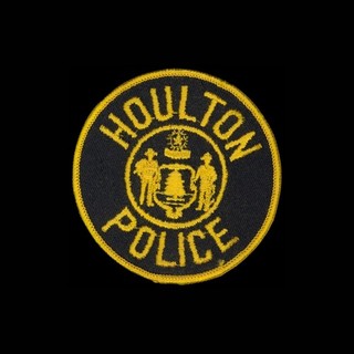 RARE Vintage Houlton ME Maine POLICE PATCH Cheesecloth