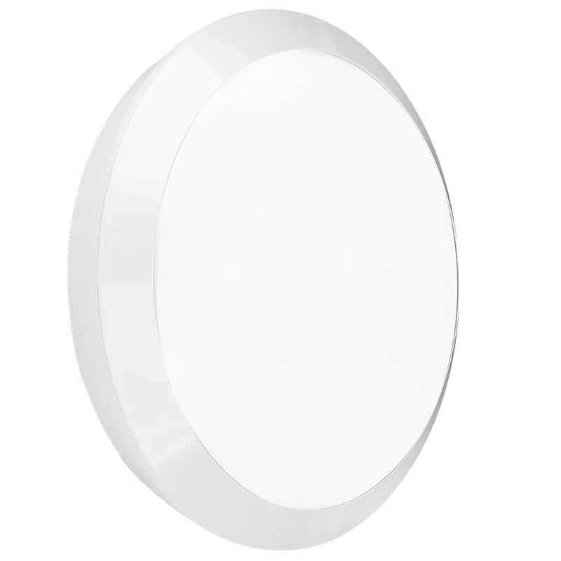 Aurora 25W LED Bulkhead Light Round IP66 Cool White Microwave Sensor Outdoor