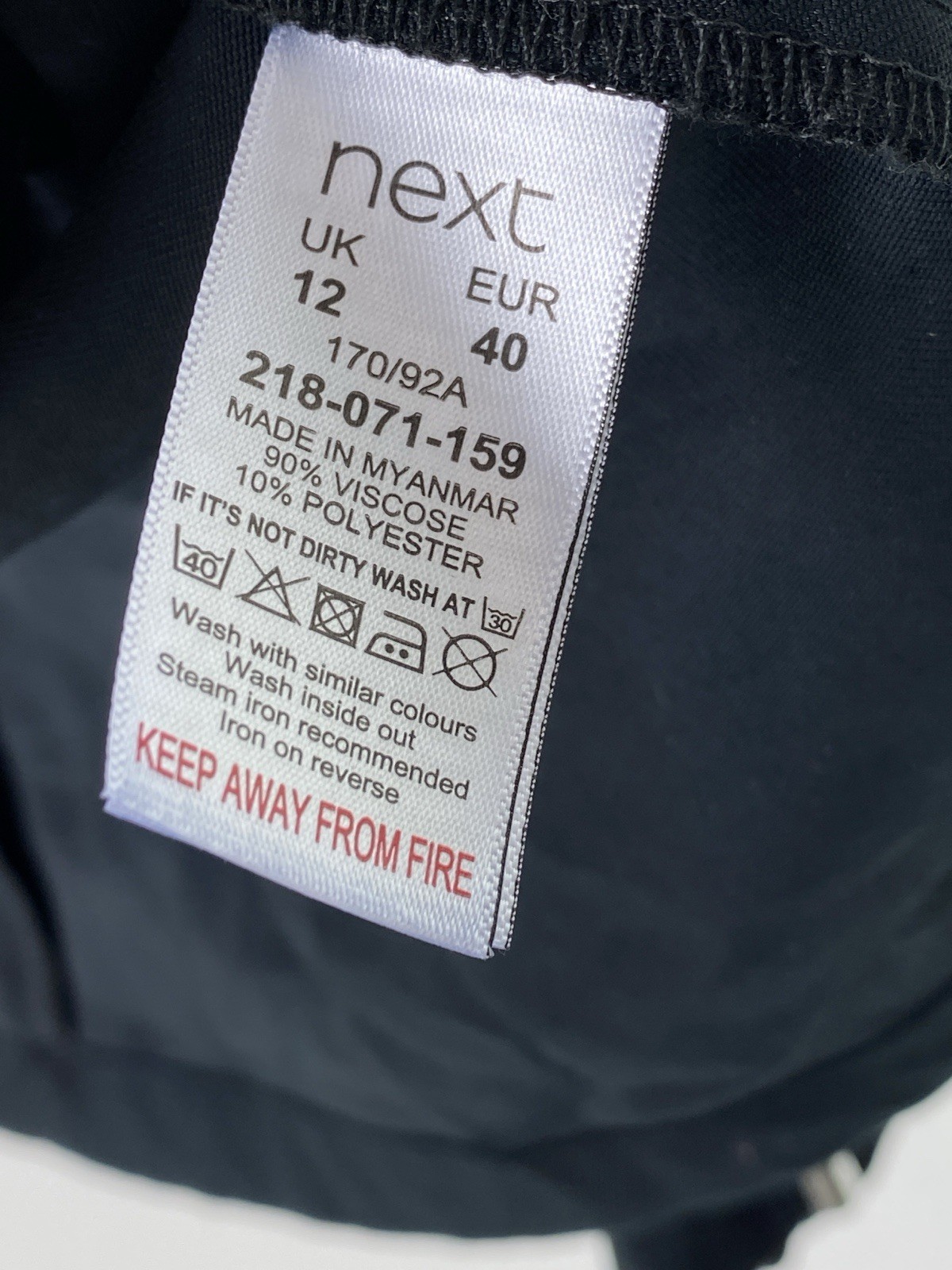 Next Black Plain Waterfall Jacket Lightweight Lon… - image 12