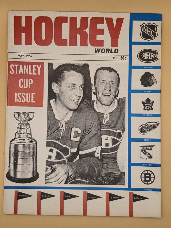 1966 Hockey World Magazine - Stanley Cup - Inaugural FIRST ISSUE Vol 1 No 1