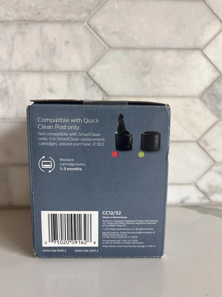 Philips Norelco CC12/52 Recarga 2Pk para Cápsulas de Limpieza Rápida Solo Caja NUEVO Foto 3 de 3