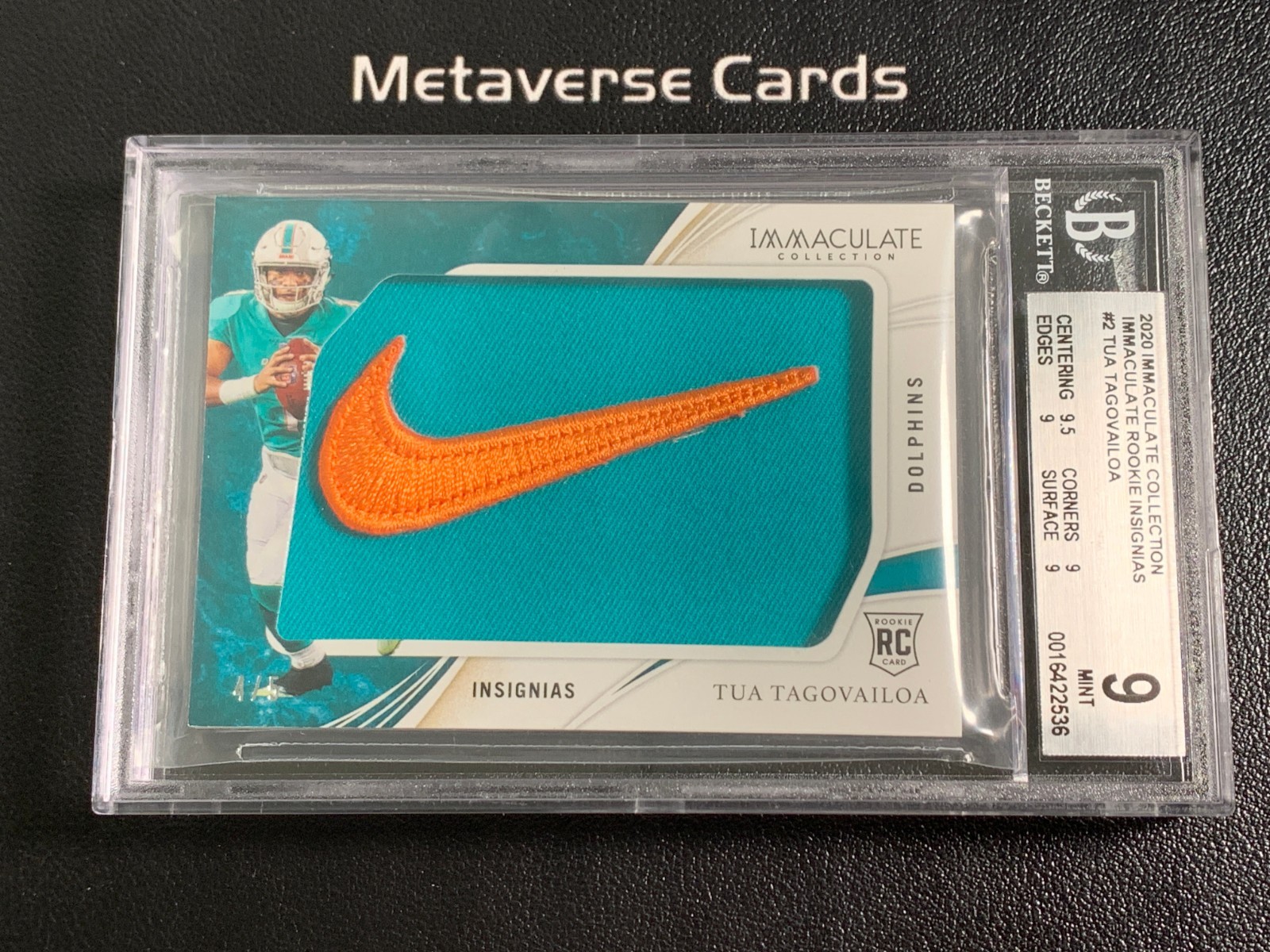 Tua Tagovailoa Immaculate Collection Rookie Insignias #RL2 Base