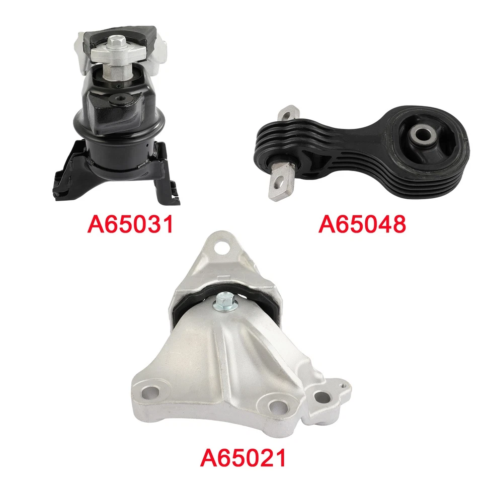 Juego de 3 soportes de transmisión de motor A65048 para Honda Civic Sedán 1,8 L 2012-2013 Foto 2 de 4