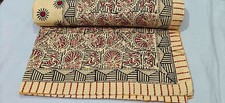 Indian Hand Block Ethnic Queen Size Cotton Kantha Quilt Throw Blanket Bedspread