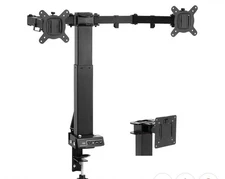 Topsky Adjustable Electric Monitor Desk Mount Fits Up to Dual 32 Inches NEW