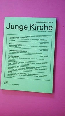 163779 JUNGE KIRCHE 2/90 eine Zeitschrift europäischer Christen