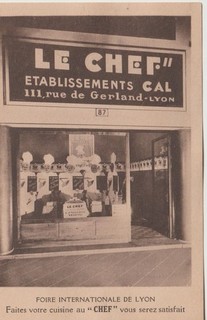CPA 69 (Rhône) LYON/ FOIRE de LYON / STAND des ETS CAL " LE CHEF "
