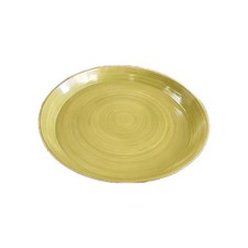 Bamboo Tray Green Circular 13.75" Wide 1.75" Deep