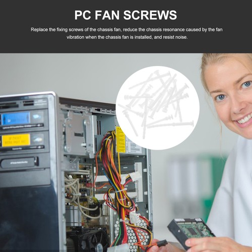 20 Pcs Shockproof Glue Nails Fan Mount Computer Case Mounting Screws - 第 10/12 張圖片