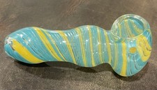 Handblown “Blueberry lemon Twist” Tobacco Smoking Pipe. 3.5” NEW