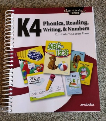 Abeka Homeschool K4 Curriculum Lesson Plans