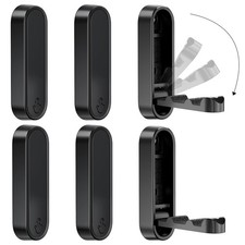 Folding Coat Hooks, Zinc Alloy Foldable Wall Hooks Heavy Duty Bathroom Towel ...