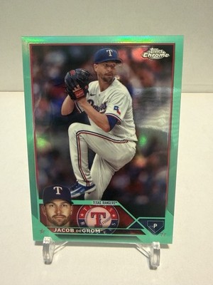 2023 Topps Chrome Update Series Jacob deGrom #USC50 Aqua Refractor /199
