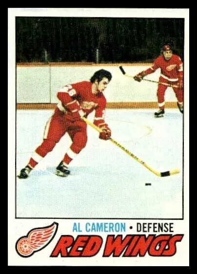 1977-78 TOPPS NHL Hockey Trading Card #48 - AL CAMERON, Detroit Red Wings