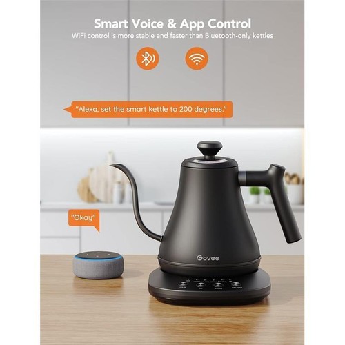 Smart Electric Kettle WiFi Temperature Control Gooseneck Pour Over Quick Boil US - Picture 8 of 9