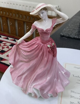 ROYAL DOULTON ELLEN LADY OF YEAR 1997 FIGURE FIGURINE LADY HN 3992 PINK  DRESS | eBay UK