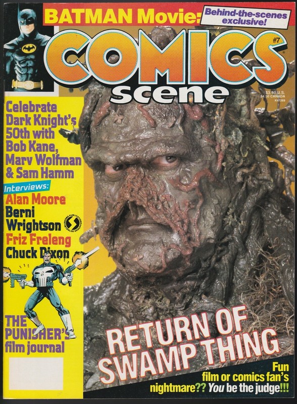 COMICS SCENE # 7 FANZINE MAGAZINE ALAN MOORE BERINE WRIGHTSON SWAMP THING
