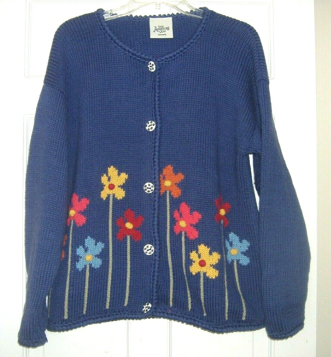 ランキングや新製品 BLACK ジエダ FLOWER HAND KNITTING CARDIGAN
