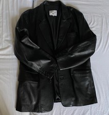 Giacca nera Vera Pelle vera pelle. Made in Italy. 