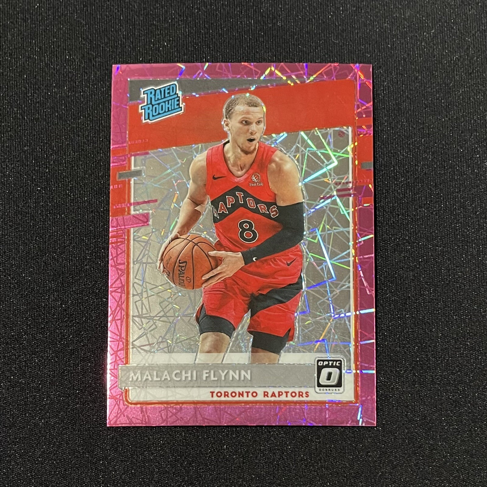 2020-21 Donruss Optic Malachi Flynn Rated Rookie Pink Velocity Prizm RC #179 /79