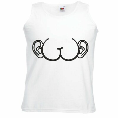 Tank Top ARSCH MIT OHREN - JUNGGESELLENABSCHIED - FUN SHIRT - PARTY - STIMMUNG