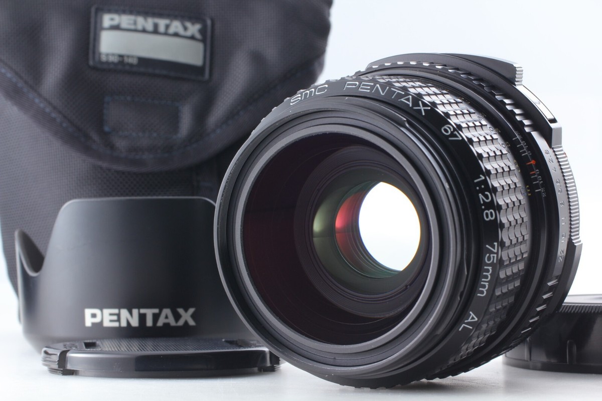 【稀少・美品】PENTAX 67 75mm f2.8 AL CLA'd 【TOP MINT w/ Hood】 SMC PENTAX 67 75mm f2.8 AL