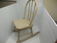 Little white toddler rocking chair