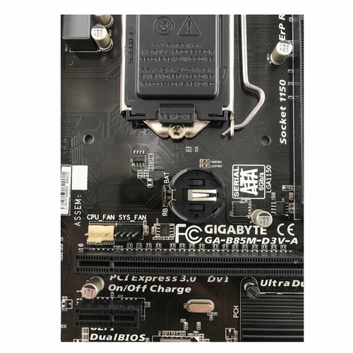 Pour Gigabyte GA-B85M-D3V-A LGA1150 DDR3 DVI VGA Carte Mère Test OK - Photo 4/4