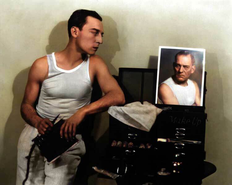 Photo Buster Keaton 8x10, Tirage Couleur Rare, Brillant, Célébrité