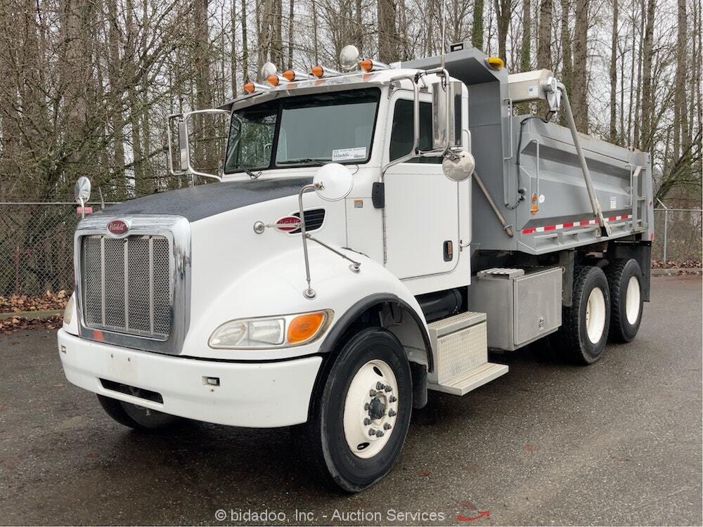 2008 Peterbilt 340 Tandem Axle 8yrd Dump Truck Load Cover PTO Low