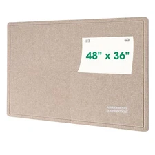 Large Bulletin Board 48 x 36 Inches Large Cork Board Alternative for Walls4pc...