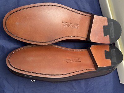 Kirkland Signature Leather Slip On Loafers Burgundy Men’s Size 11D Like New Kirkland Signature Burgundy Dress Tassel Loafers Shoes Mens  main image 4
