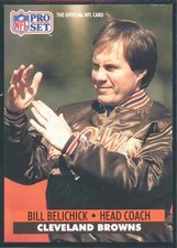 Bill Belichick 1991 Pro Set RC Browns Patriots 