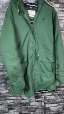 Lighthouse Women's Jacket Size 12 Green Hooded Padded Waterproof Coat