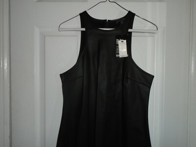knee length dresses for ladies Vegan Leather Dress – GOODIES COLLECTIONS main image 1