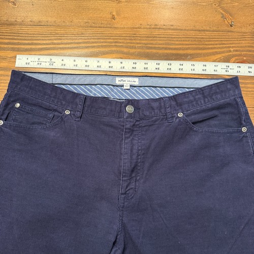 Peter Millar Pants Mens 38 Navy Crown Cotton Superior Soft Corduroy Five Pockets - Picture 4 of 9