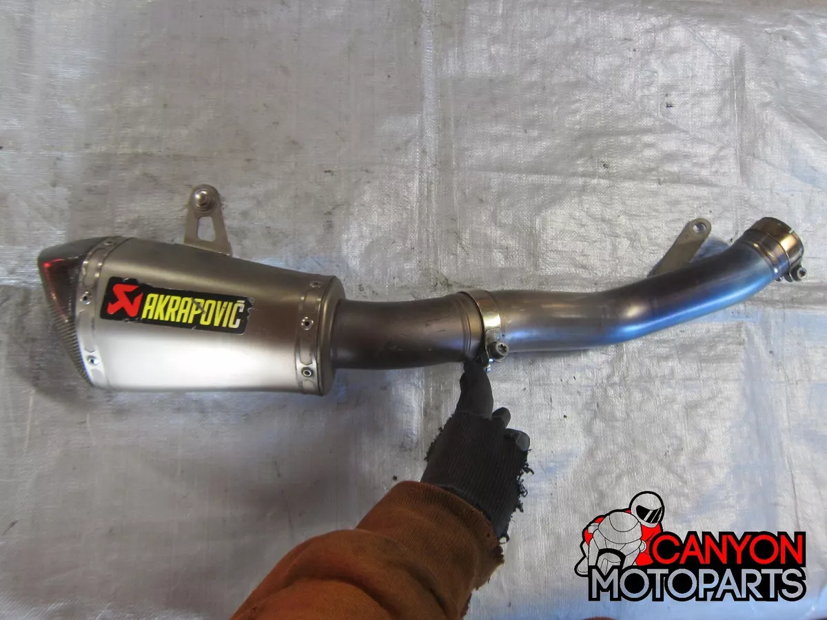 16 17 18 19 20 Kawasaki ZX10R ZX10 Akrapovic Slip On Exhaust Muffler w/ Mid  Pipe