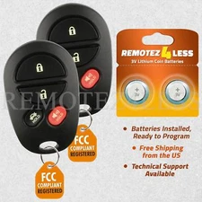 2 For 2005 2006 2007 2008 Toyota Avalon Keyless Entry Remote Car Key Fob