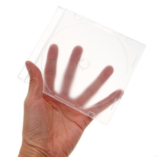 2 Pcs Acrylic Storage Box Cd Boxes with Lids Office Travel Cases - Afbeelding 11 van 12